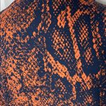 CAbi Border Wrap Snake Skin Print Navy-Rust Photo 6
