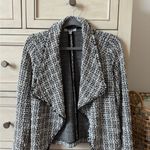 BB Dakota Black and White Tweed Blazer Photo 0