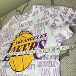 Nba  Los Angeles Lakers logo short sleeve T-shirt Photo 6