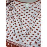 Orvis  Star Knit Burnt Orange Zip Front Cardigan size Medium Photo 8