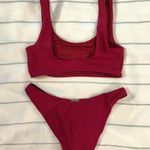 Hello Molly South Beach Pier Bikini in Wine Red Photo 5