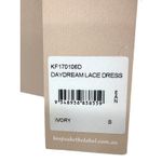 Keepsake The Label Daydream Lace Dress Ivory Sheer Midi Slip Lined Size S NWT White Photo 6