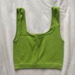 ZARA lime green ribbed tank top Photo 6
