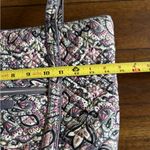 Vera Bradley Gray Pink Paisley Shoulder Bag Small Tote Photo 9
