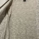 Tahari - Linen Blend Open Cardigan Cable Knit Beige Neutral Minimalist- Size M Photo 5