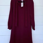 H&M  Women’s Small Maroon Longsleeve Dress New Photo 0