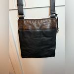 Brighton Two Tone Florabella Leather Crossbody Messenger Bag Photo 1