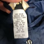 Vintage Aqua Skeen Long Lightweight Parka Raincoat Navy Blue size Petite Medium Photo 9