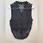 Brandy Melville Women’s Y2K Black Floral Sheer Sleeveless Blouse One Size Photo 4