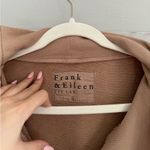 Frank & Eileen  Tan Asymmetrical Zip Fleece Jacket L Photo 5