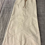 None Elegant Cream Maxi Skirt Photo 0