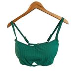 Shade & Shore  Lightly Lined Green Bikini Top Size 34D NWT Photo 0