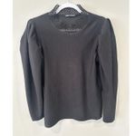 ZARA TRF Stand Laser Cut Collar Long Sleeve Shirt Sweater Size Medium 2191 Photo 0