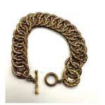 Gold tone vintage link bracelet Photo 1