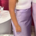 Amazon Purple  Satin Skirt Photo 5