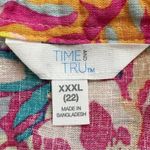 Time And Tru  Linen Lyocell Blend Roll Cuff Button Down Shirt Photo 7