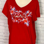 st. john's bay St. John’s Bay Red America T-Shirt - 0X Photo 0