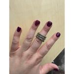 Swavorski Ring / Swarovski Crystals / Black crystals / Gone tone / EUC Photo 1