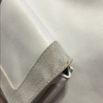 Ecco White and Grey Leather and Suede Shoulder Bag Photo 12