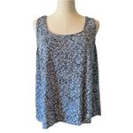 Alex Evenings  Mandarin Neck Twinset Tank Top and Jacket Wedgewood Blue Gray 1X Photo 5