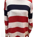 Babette and Partners Vintage Patriotic Striped Crewneck 100% Cotton Made in USA Red Size undefined Photo 0