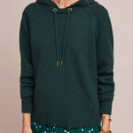 Anthropologie Moth Lania Hoodie Pullover in Emerald‎ Green Medium Fall Winter Photo 0
