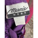 THML Dress purple velour satin empire waist knee length y2k Photo 7