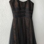 Badgley Mischka Strapless Formal Evening Gown + Matching Jacket/Scarf - Size 2 Photo 3