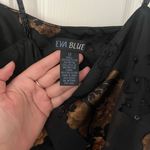 Elegant Black and Gold Floral Dress Size 12 Photo 3