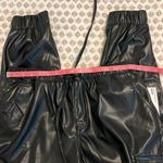 Almost Famous NWT Black Faux Leather Cargo Jogger Pants Size Large Photo 8