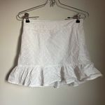 Kendall + Kylie  White Eyelet Mini Skirt Photo 0