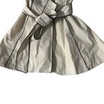 Laundry by Shelli Segal Laundry by Design Large White Black Belted‎ Trench Coat Rain Jacket* Photo 3