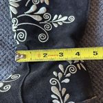 Agave Sky Black Leather Pointed Toe Embroidered Western Boots Size 5 Cowboy Heel Photo 11