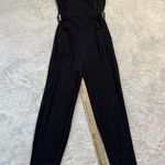 French Connection  Women's Spring Wrap Black Straight Jumpsuit Sz 4 Photo 0