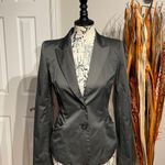 Forever 21 Vintage Y2k Blazer Satin Shiny Preppy Tomboy Work Office Fit Flare Two Button Collar Photo 0