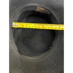 Cappelli Straworld Black Felt Cloche Hat With Velvet Band And Fabric Flower Photo 7