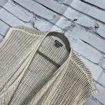 Eddie Bauer  Cream Knit Cardigan Vest Women’s S Open-Front Sleeveless Minimalist Photo 6