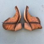 Liberty Black Aztec Southwestern Leather Western Cowgirl Booties 10 Brown Photo 5