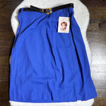 NWT Vintage Kathie Lee Collection Royal Blue Midi Skirt Size 12 Photo 0