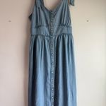 Levi's NWT  Light Blue Denim Katherine Maxi Dress Photo 9
