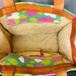 Kate Spade Vintage tropical abstract floral purse bag with leather footed bottom Photo 4