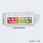 Cartoon Expression Design Enamel Pin, Cute Brooch Suitable for Backpacks, Jeans, White Photo 1