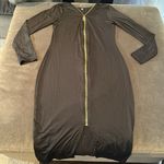 Women’s BodyCon Black Zipper Long Sleeve Party Club Dress Size L NEW Size L Photo 3