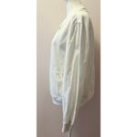 XiRENA Cotton Twill Bomber Varsity Jacket Size M (minimalist streetwear) White Size M Photo 2