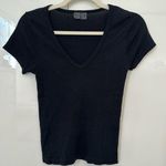 Michael Stars  black v neck tee shirt Photo 0