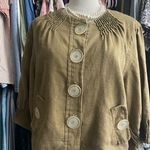 Live a Little LAL 100% linen lagenlook pea coat sweater/jacket. Size Large Photo 1