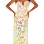 For Love & Lemons NWT Blossoms Maxi Dress Size Medium in soft pink and yellow Photo 0