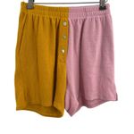 Donni Two‎ Tone Sweater Knit Henley Lounge Short Size XXS New Pink Photo 0