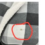 Canyon Creek Womens Black White Plaid Sherpa Lined Open Front Cardigan XXL Photo 4