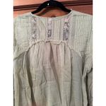 Free People the Eloise Smocked lace Bodysuit in Sage Boho S (see measurements) Photo 6